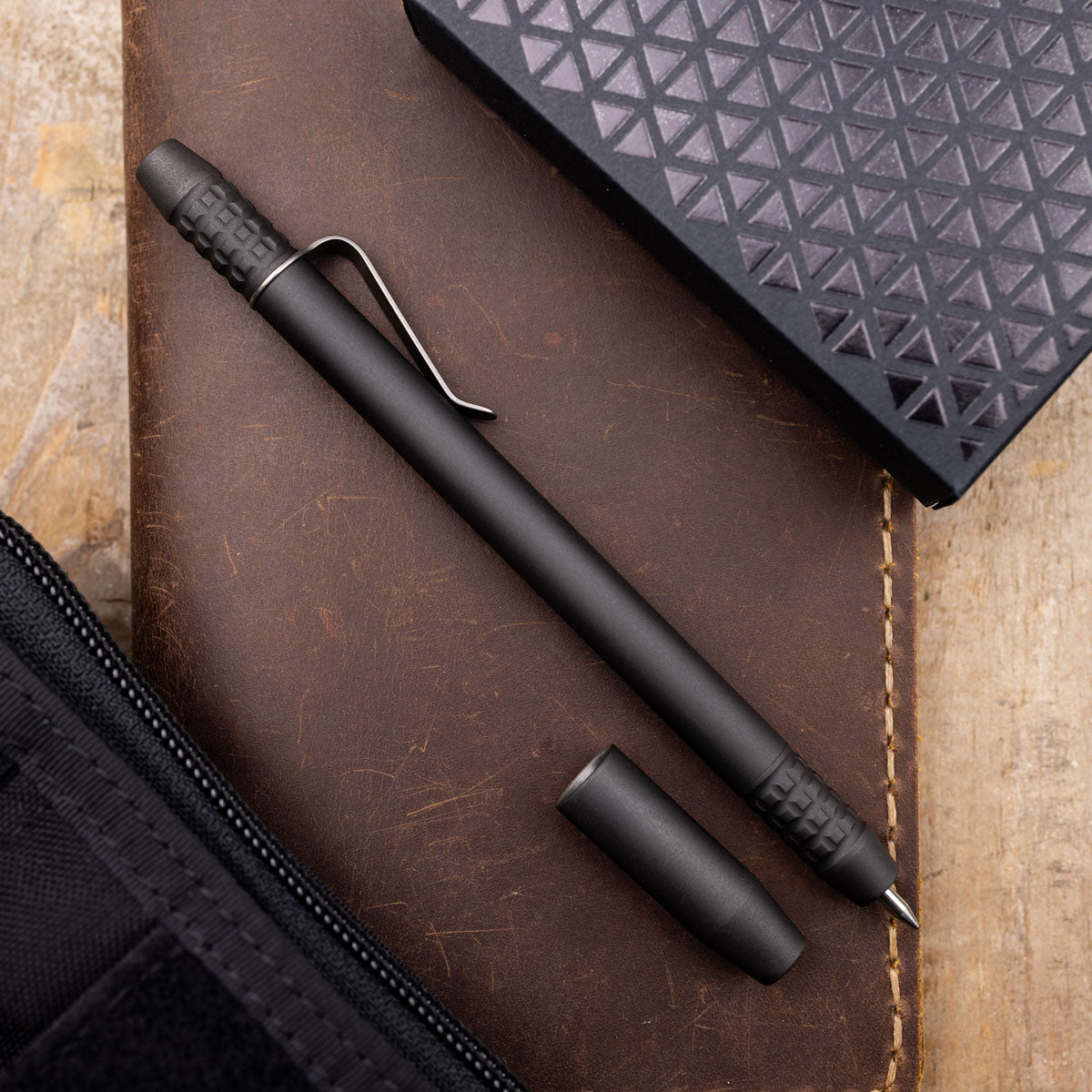 Titanium TechLiner Grid Pen -- DLC (Blasted)