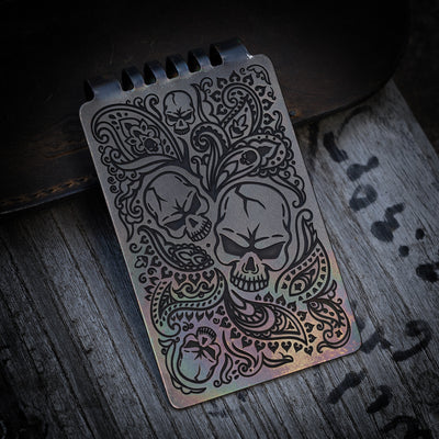 Minimalist Wallet LE Series -- Paisley Skull (FallOut TRD)