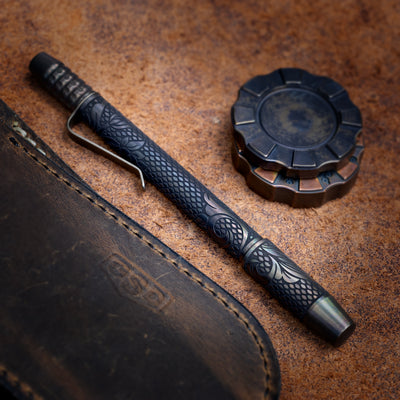 Titanium TechLiner Grid Pen --  Checkered Paisley LE (FallOut TRD)