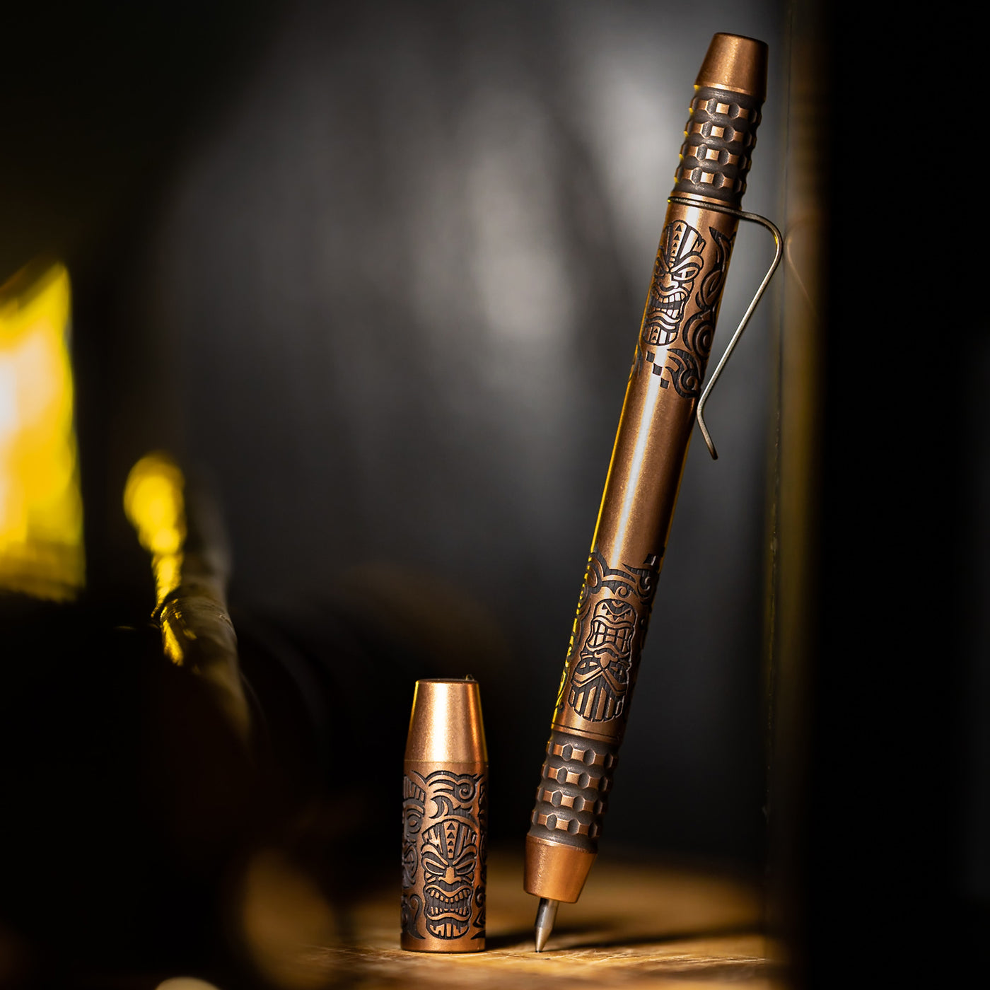 Copper TechLiner Grid Pen -- Tiki LE (Tumbled)